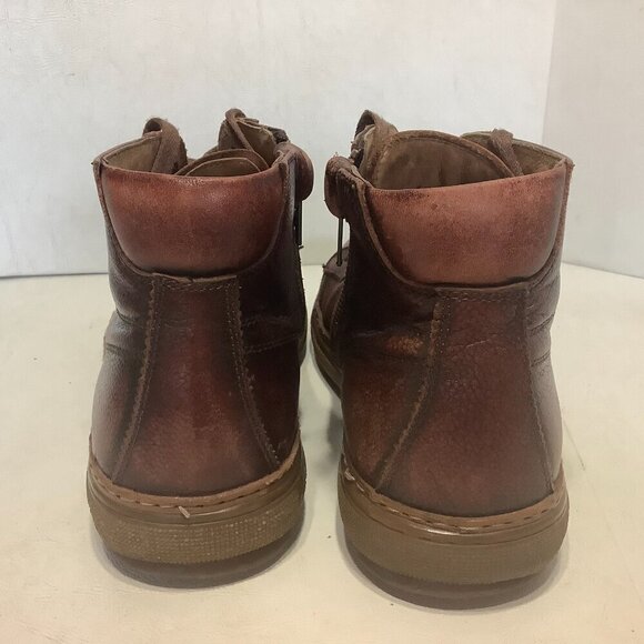 Men's Florsheim Crew High Top Leather Brown Boots Shoes Size 8 M Size Zip - Picture 6 of 10